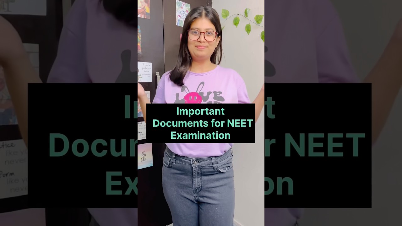 NEET 2026: What documents must you carry to the exam centre? 🚨 #neet2026 #shorts