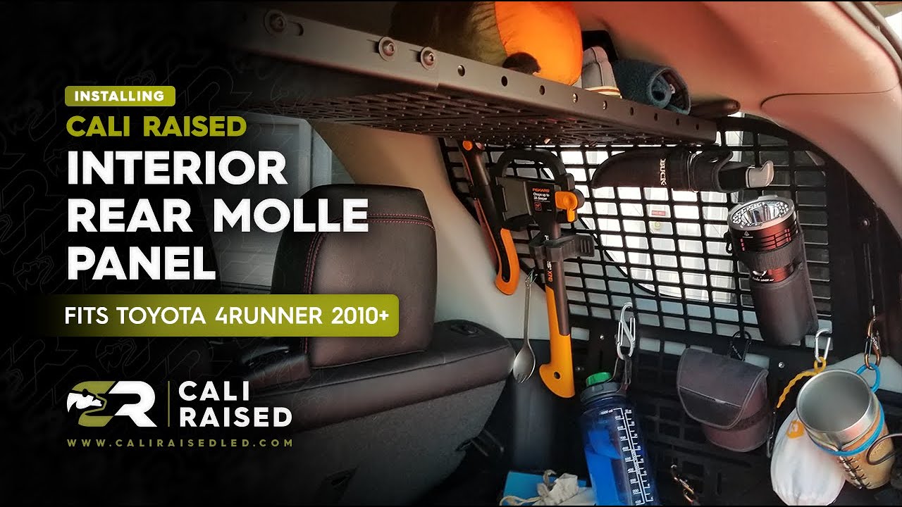 How to Install Interior Rear Molle Panel for 2010-2024 Toyota 4Runner | Cali Raised