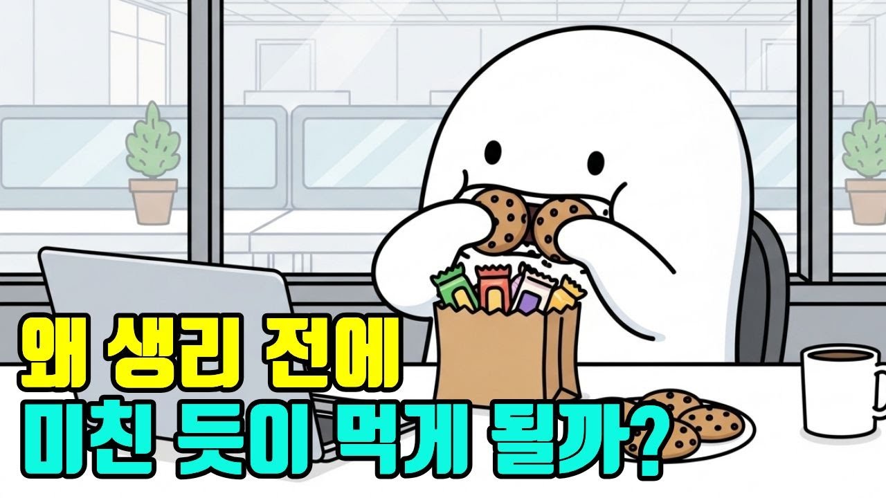 생리 전 폭식, 왜 미친 듯이 먹게 될까?#생리전증후군#생리전폭식#심리학