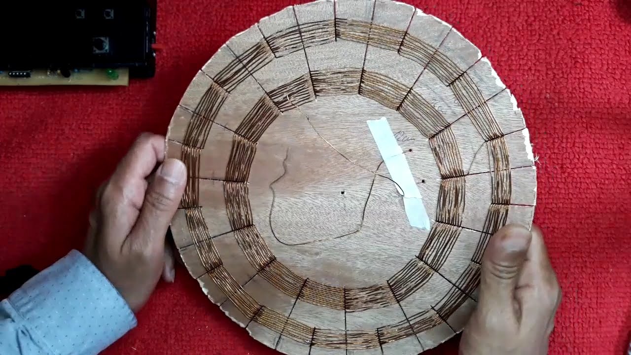 spider coil pi |صنع ملف عنكبوتي لكاشف معادن حث النبضي فلزجو