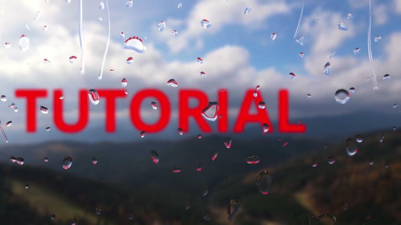 Tutorial Raindrops in BMD Fusion - Davinci Resolve