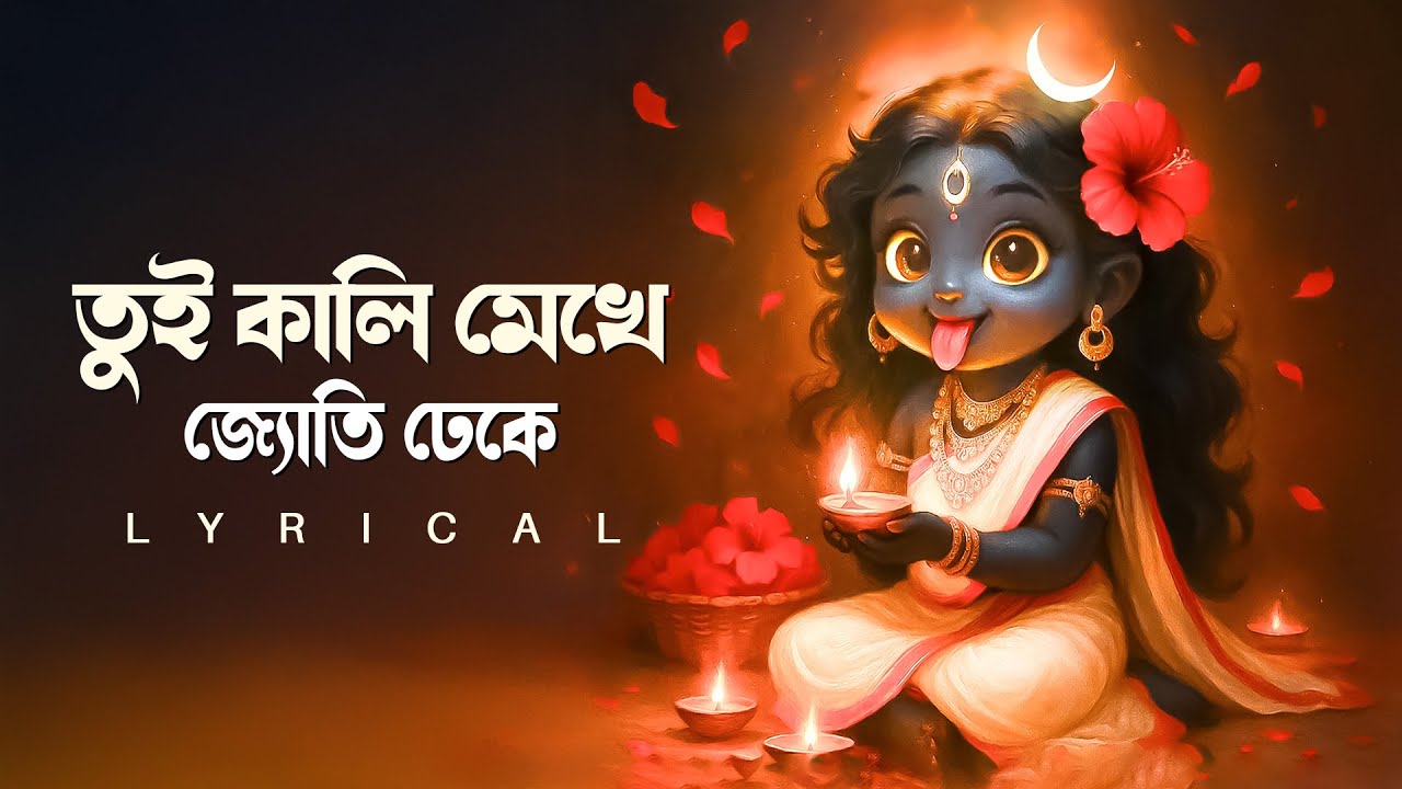Tui kaali Mekhe Jyoti Dheke ( তুই কালী মেখে জ্যোতি ঢেকে ) - Lyrical | Rajarshi Bhattacharyya | Aalo