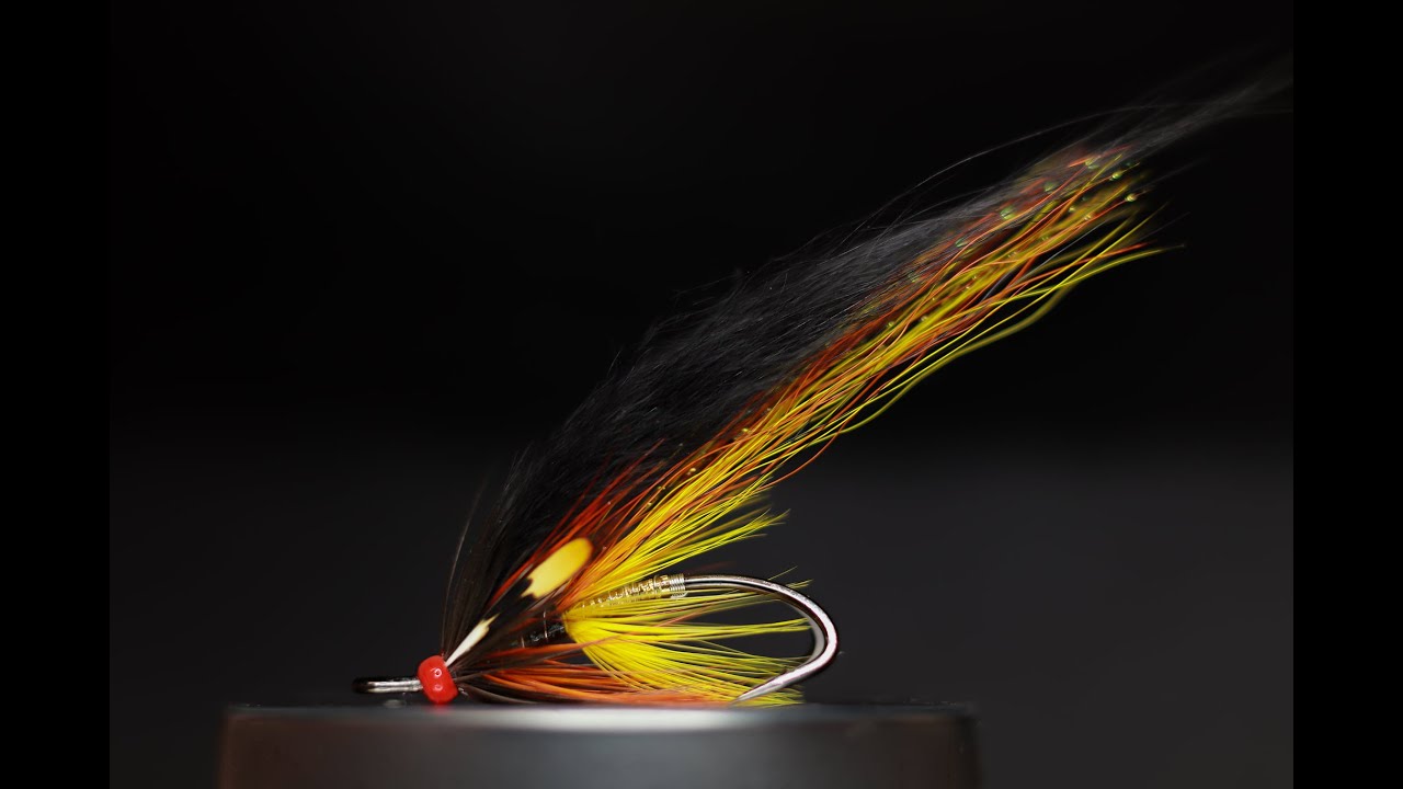 Willie Gunn Flame thrower variant salmon fly tied by Mark McLoone