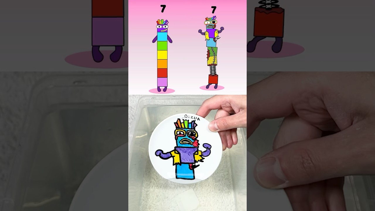 I drew a Sprunki Numberlocks 7 Phase 4 #sprunki #incredibox #numberblocks