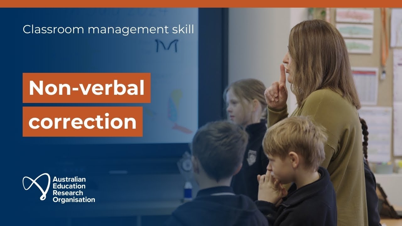 Non-verbal behaviour corrections: Classroom management skill
