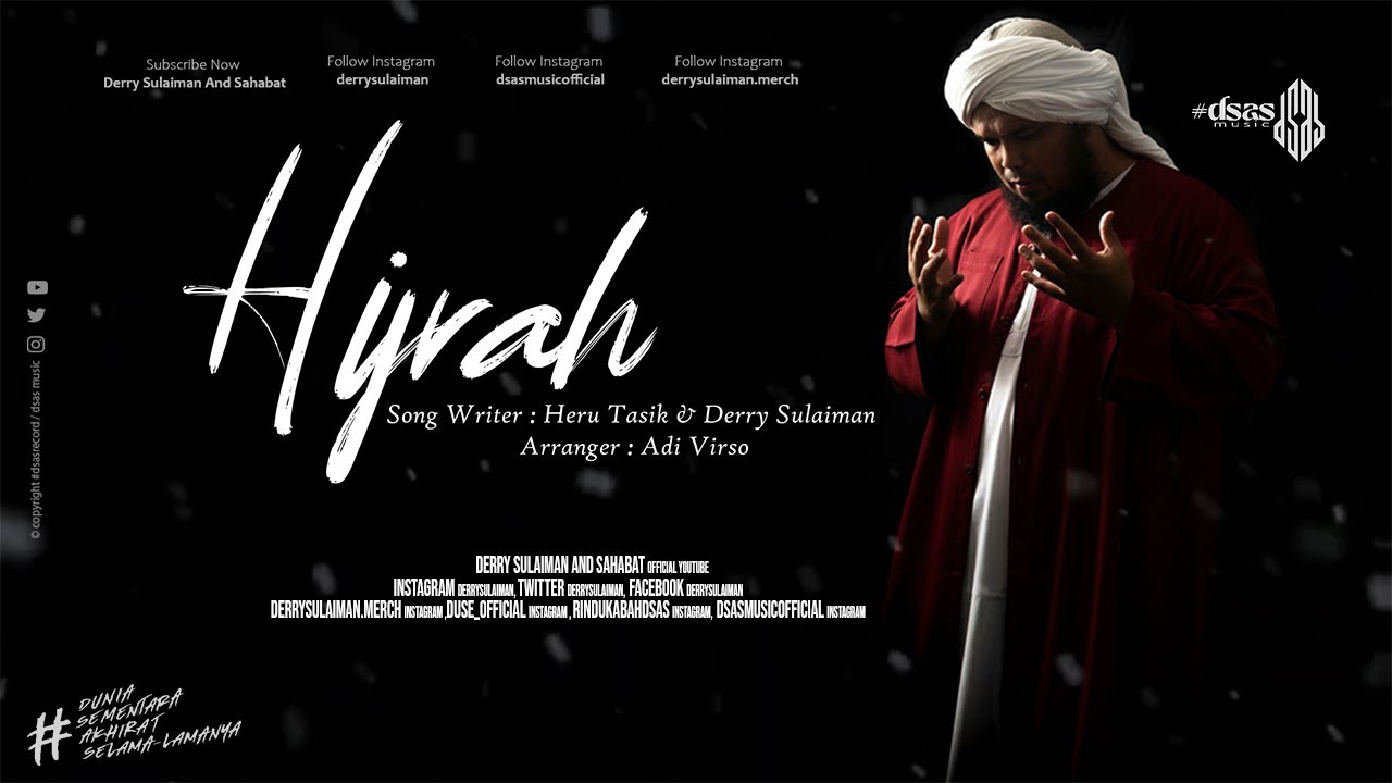 🔴NEW SONG! HIJRAH ~ DERRY SULAIMAN (Official Lyric Video)
