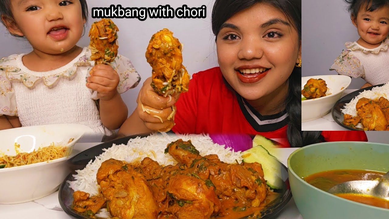 BEST CHICKEN CURRY/SUPER😋 TASTY AMA CHORA MUKBANG
