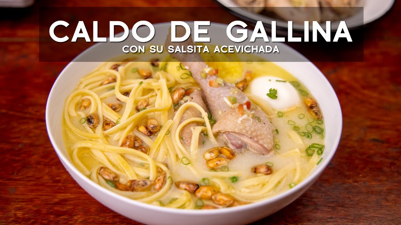 COMO PREPARAR CALDO DE GALLINA ACEVICHADA | ACOMER.PE | COMIDA PERUANA