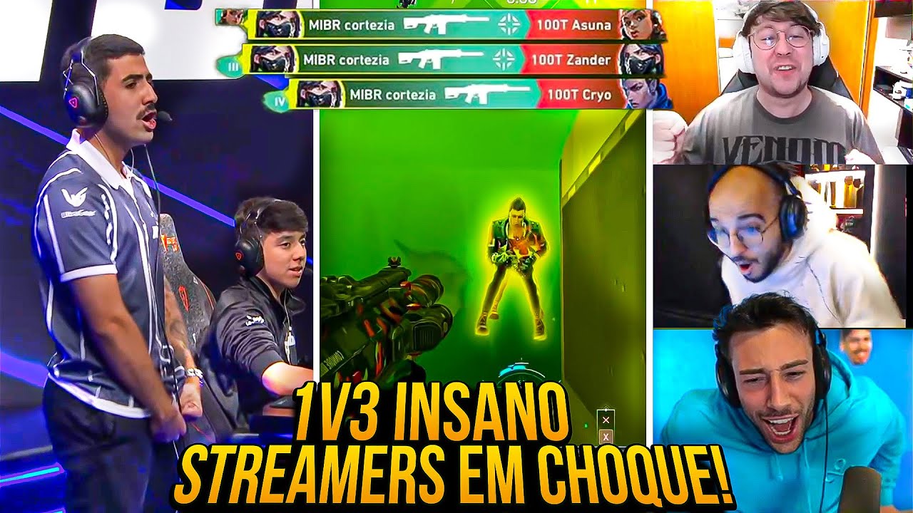 REAÇÃO DO MUNDO ao CLUTCH DO CORTEZIA 1V3 HUMILHANDO A 100T em SEGUNDOS!