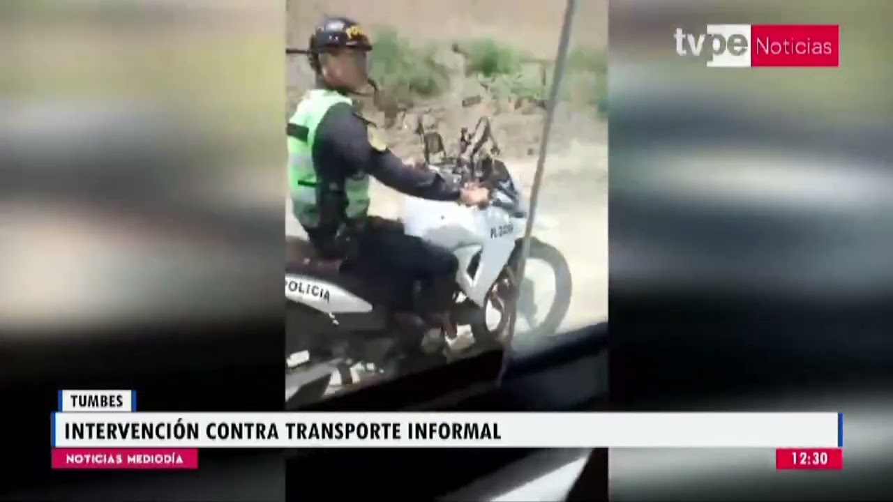 Tumbes: policía de tránsito dispara contra neumático para intervenir conductor que se dio a la fuga