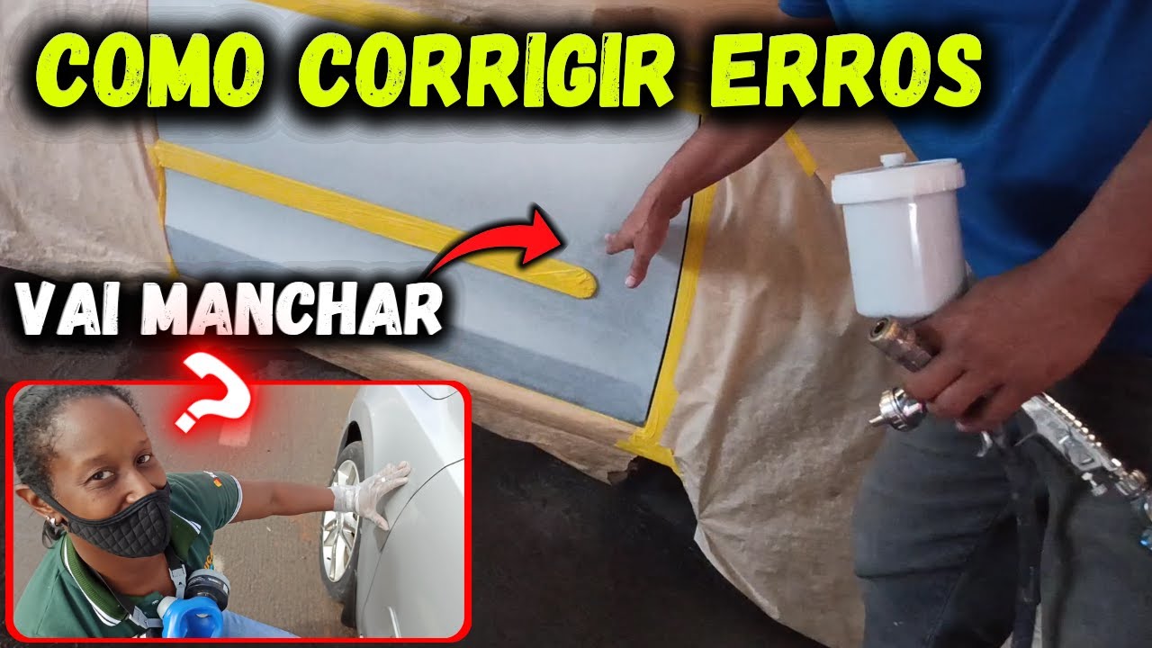 Como CORRIGIR ERROS na aplicação de tinta em COR PRATA quando mancha e fica diferente