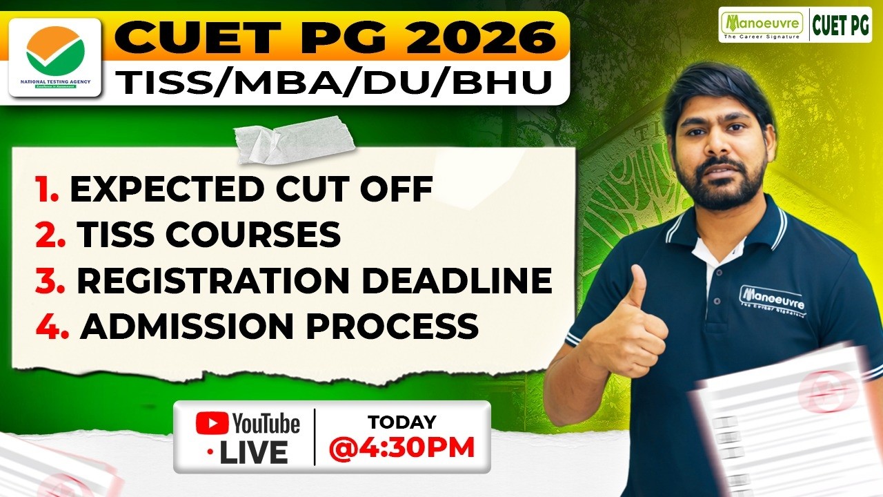 CUET PG 2026 LIVE 🔥| Expected Cut Off, Registration Deadline & Admission Process | DU, BHU, TISS