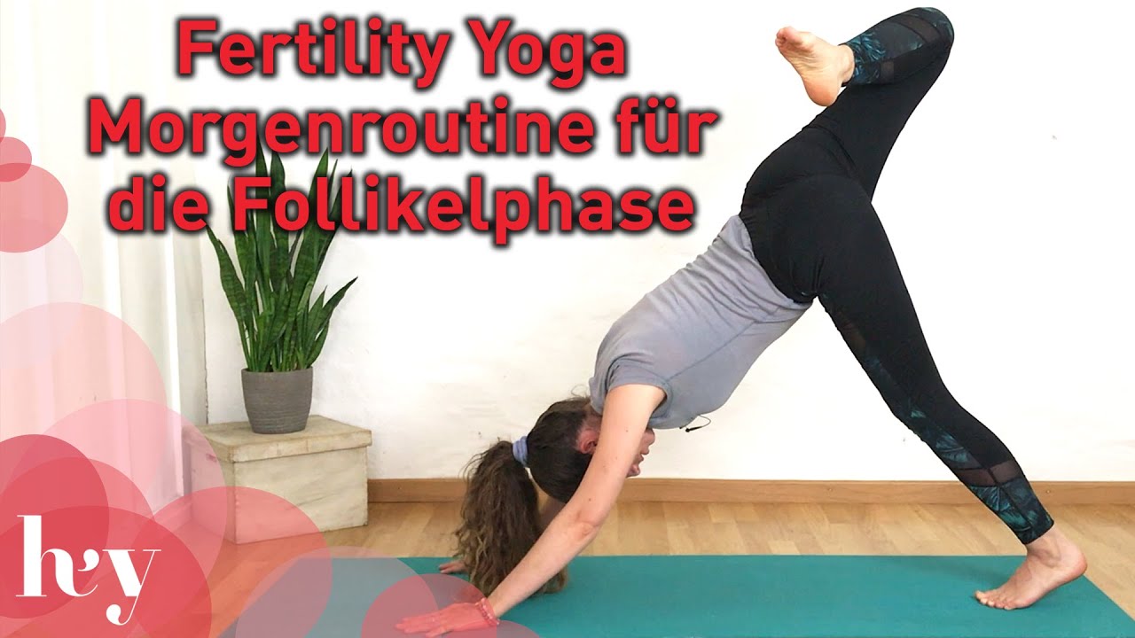 Fertility Yoga Morgenroutine für die Follikelphase 🌺 Fruchtbarkeitsyoga am Morgen🧘🏻‍♀️(Julia Glesti)