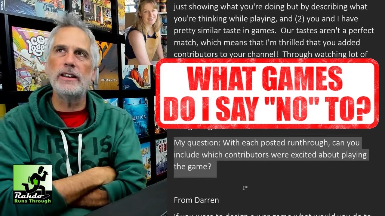 where are the heavy co-ops? a good war game? Earthborne Rangers not for me? ►►► Rahdo's Q&A #27