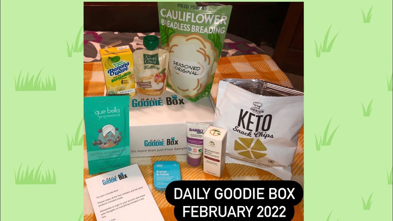 Daily Goodie Box February 2022 Unboxing Review! Plus Discount Coded, Website Links & Product List!