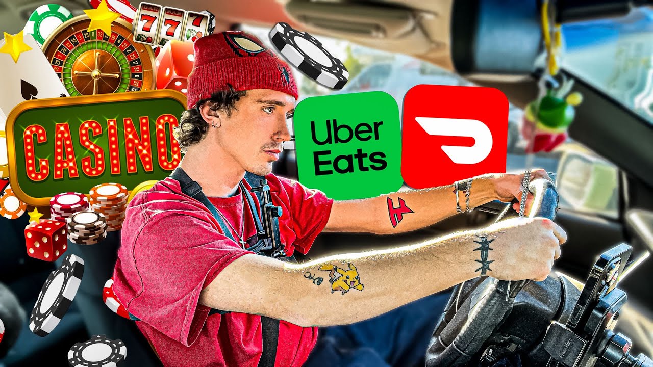 Gambling My Food Delivery Earnings In Vegas | Day 2
