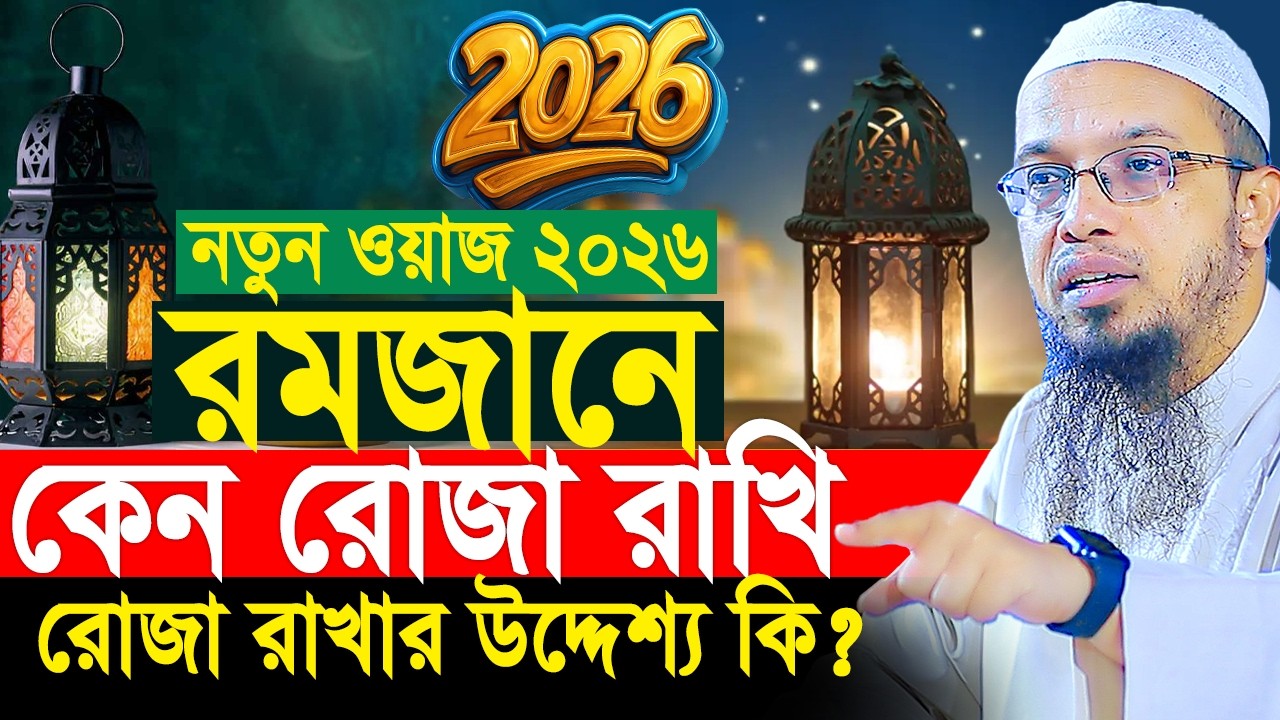 রমজানের নতুন ওয়াজ ২০২৬। কেন রোজা রাখি? রোজা রাখার উদ্দেশ্য কি? Shaikh Ahmadullah new waz 2026