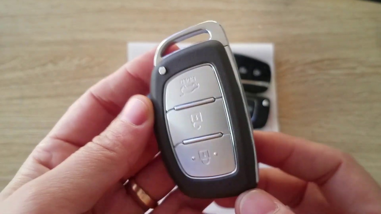 Cách thay pin chìa khóa ô tô Hyundai i10, tucson, santafe, elantra