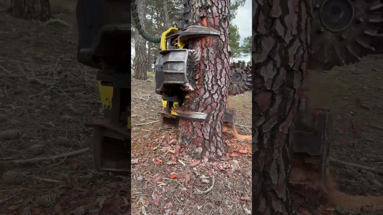 “Technology in Action:The Harvester Revolutionizing Tree Cutting” 
