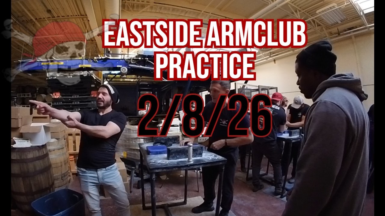 Eastsidearmclub Michigan 2/8/26 ArmWrestling Practice