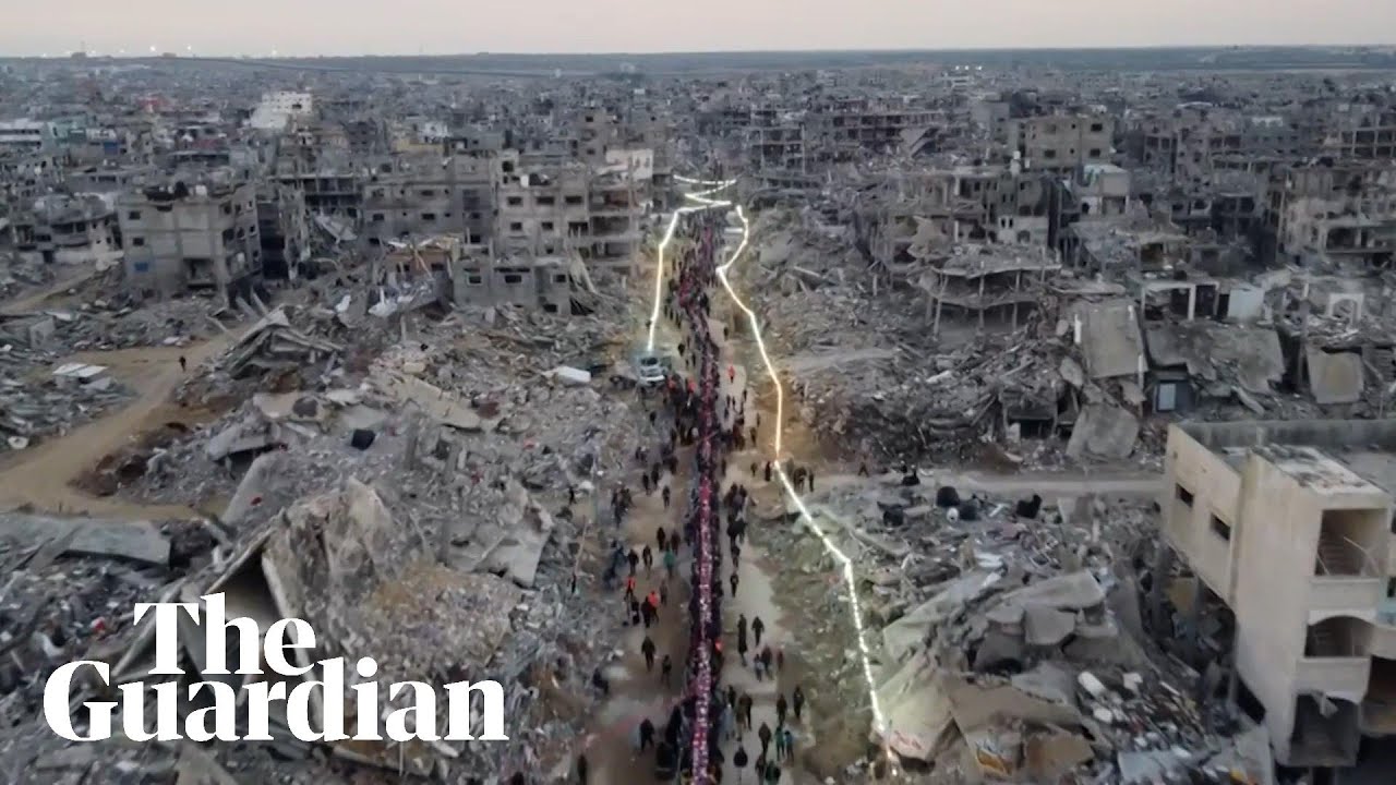 Palestinians gather amid rubble in Rafah for first iftar of Ramadan