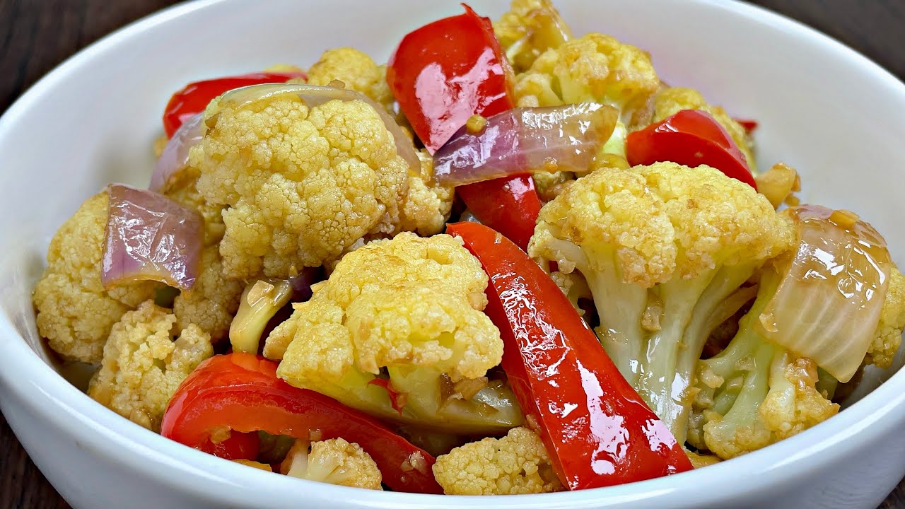 Chinese Cauliflower Stir Fry Recipe- Crispy, Healthy & Delicious |