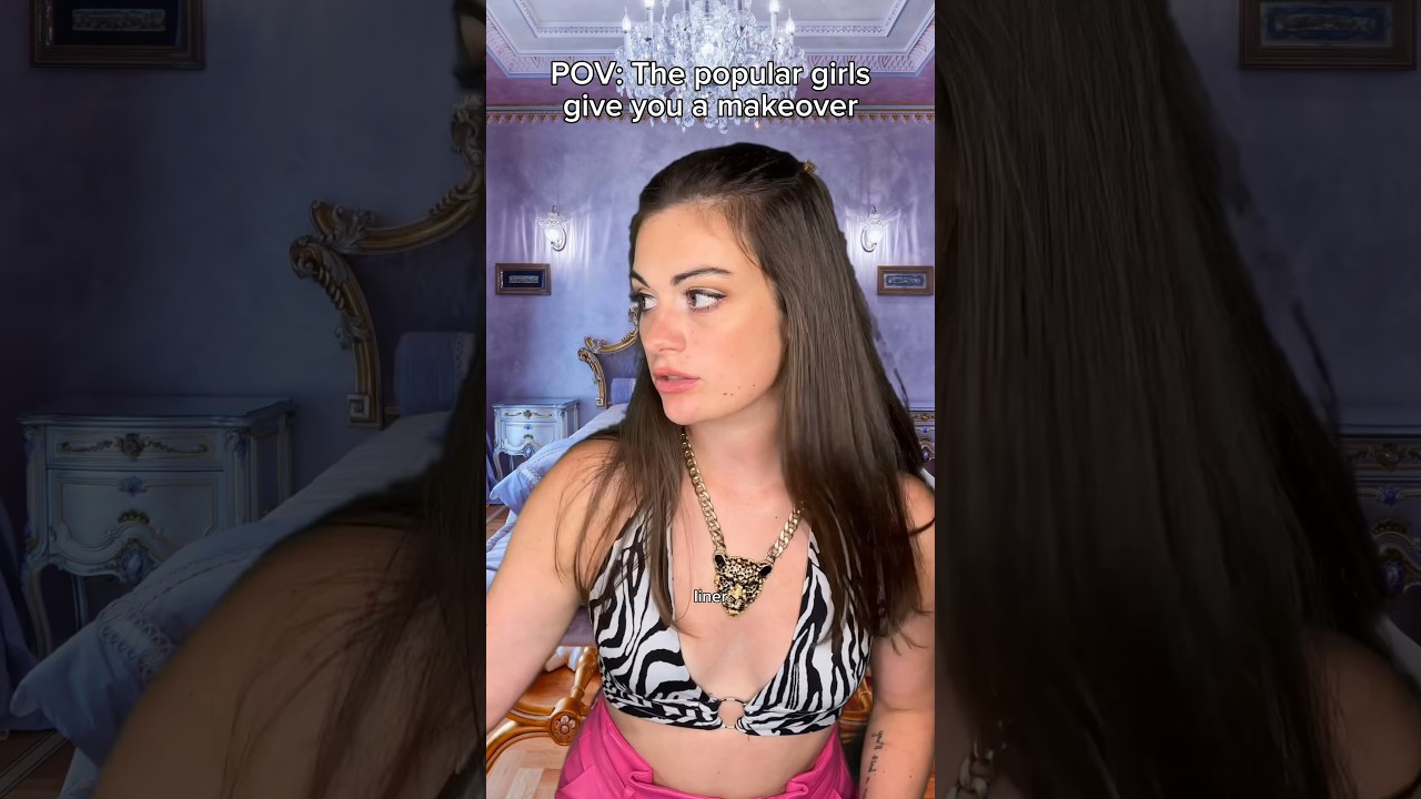 POV: The popular girls give you a makeover. Part 7. #skits #funny #comedy #popular