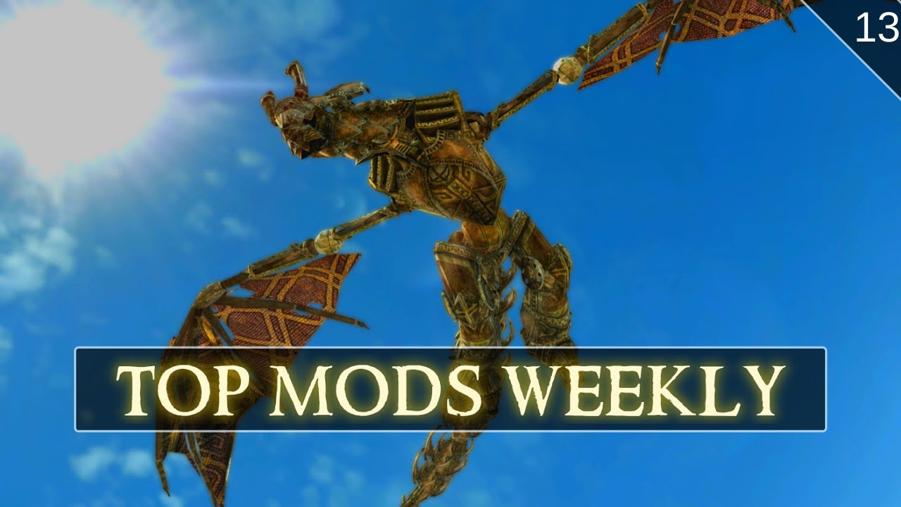 Top Mods Weekly: NEW Dragons, Animations, Immersion and MORE!!! (Skyrim XBOX Mods)