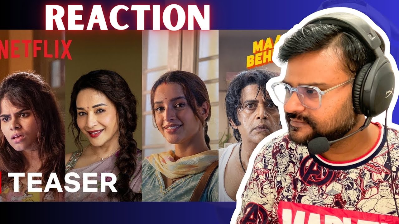 Maa Behen | Teaser reaction | Madhuri Dixit, Triptii Dimri, Ravi Kishan | BINDAAS BHARTII