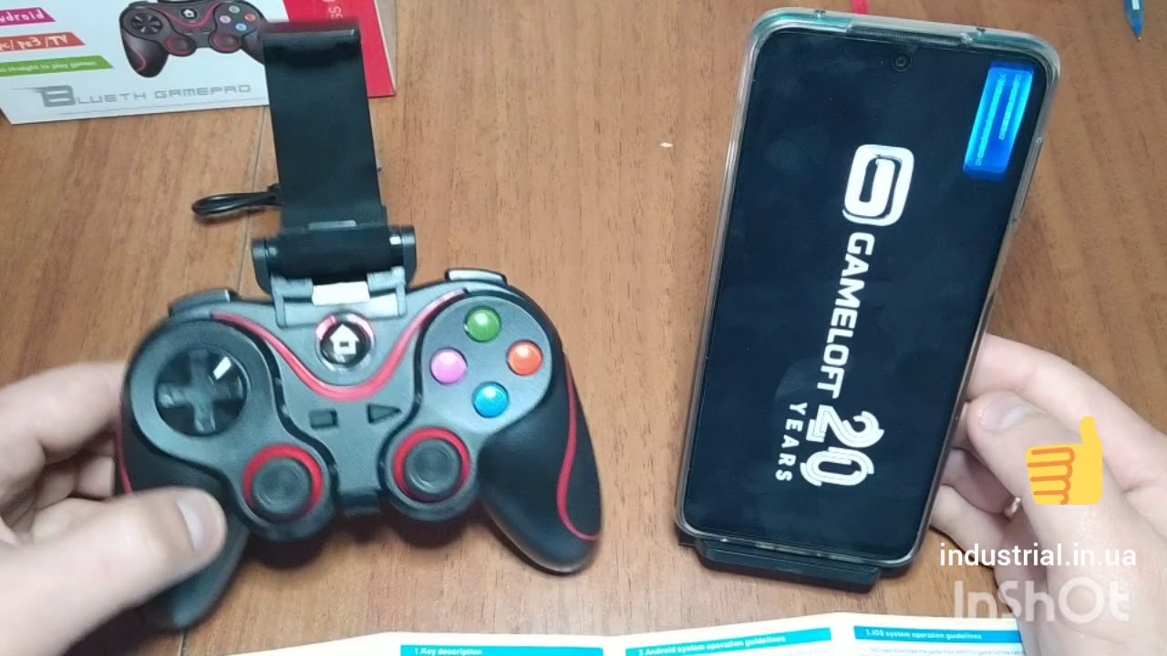 Джойстик для телефона Bluetooth Wireless Controller V8