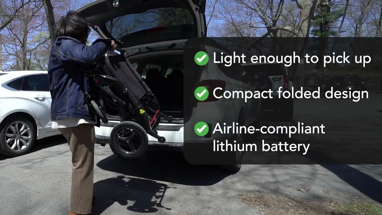 Jazzy Ultralight Folding Electric Wheelchair | Lightweight, Portable, and Powerful Mobility