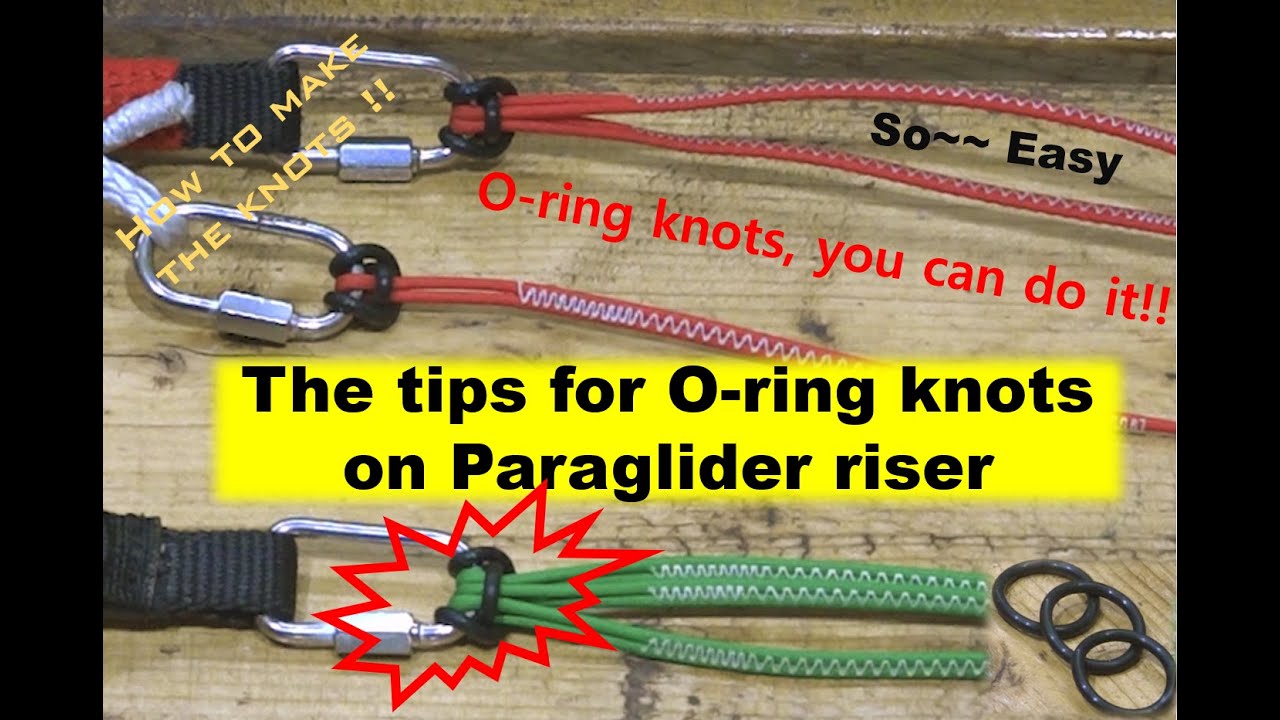 [Davinci Tips] O-ring knots on Paraglider riser.