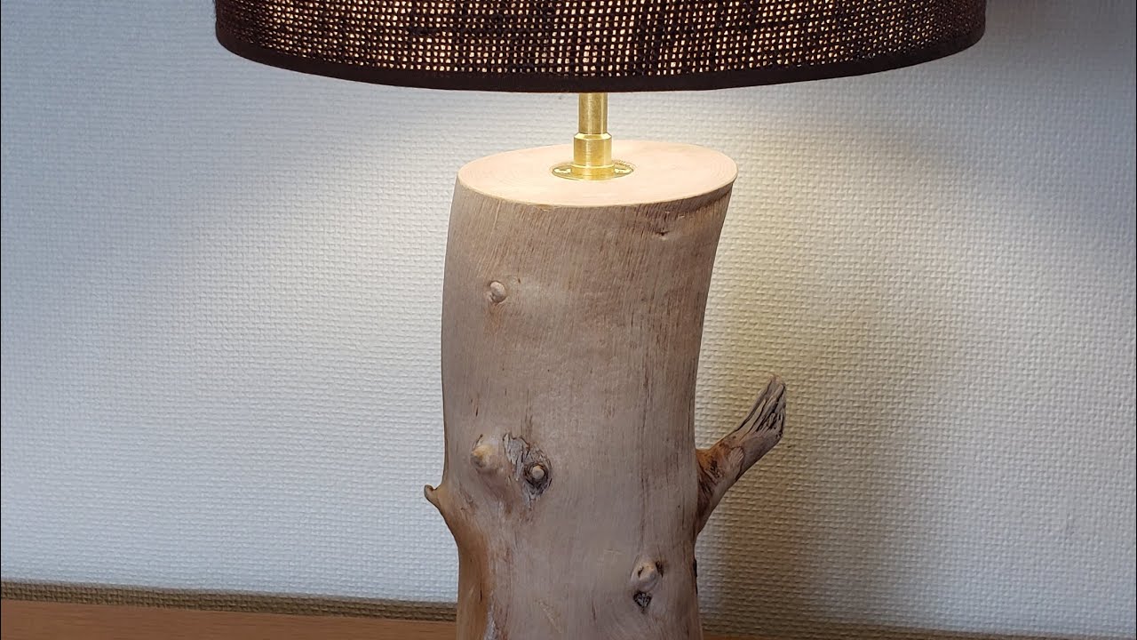Tutoriel lampe simple en bois flotté - Tuto