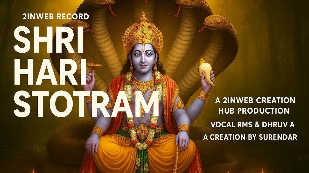 Shri Hari Stotram | Vishnu Bhakti Song | Vocals RMS & Dhruv | Surendar Creation