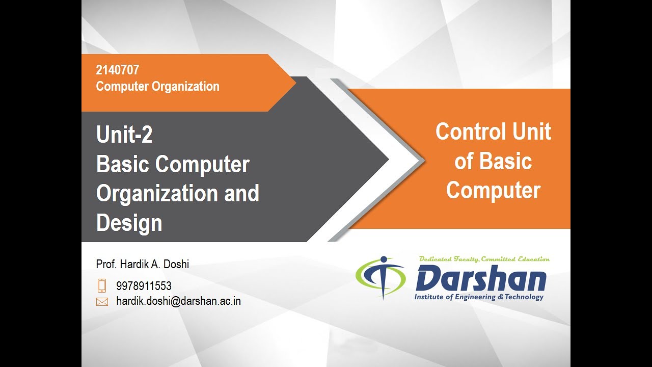 2.04 Control Unit of Basic Computer