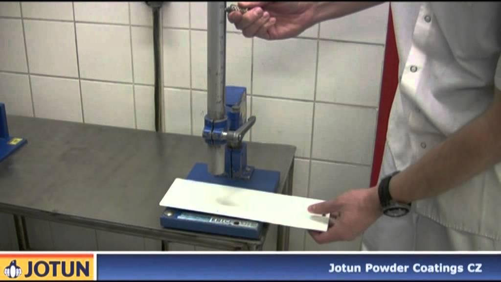 Powder coating curing tests