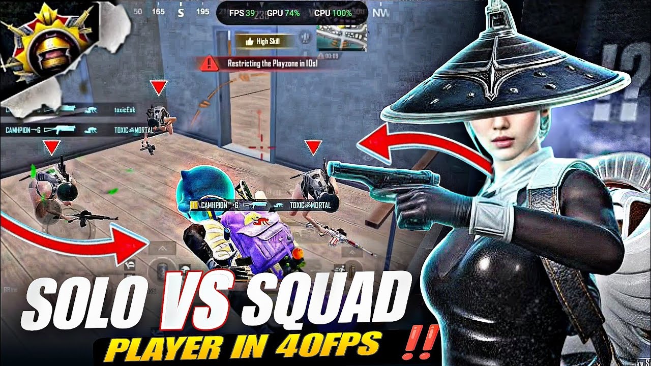 Solo VS Squad *PAYBACK  🔱| TOBI | PUBG- BGMI mobile