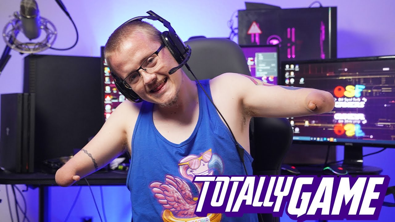 Unstoppable Gamer Plays With No Hands | TOTALLY GAME