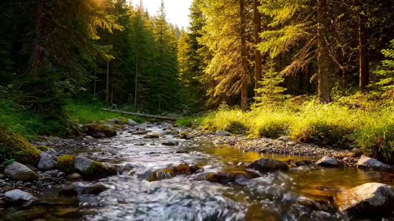 🌿 Instantly Relax with This Peaceful Forest River | Nature Sounds for Deep Sleep