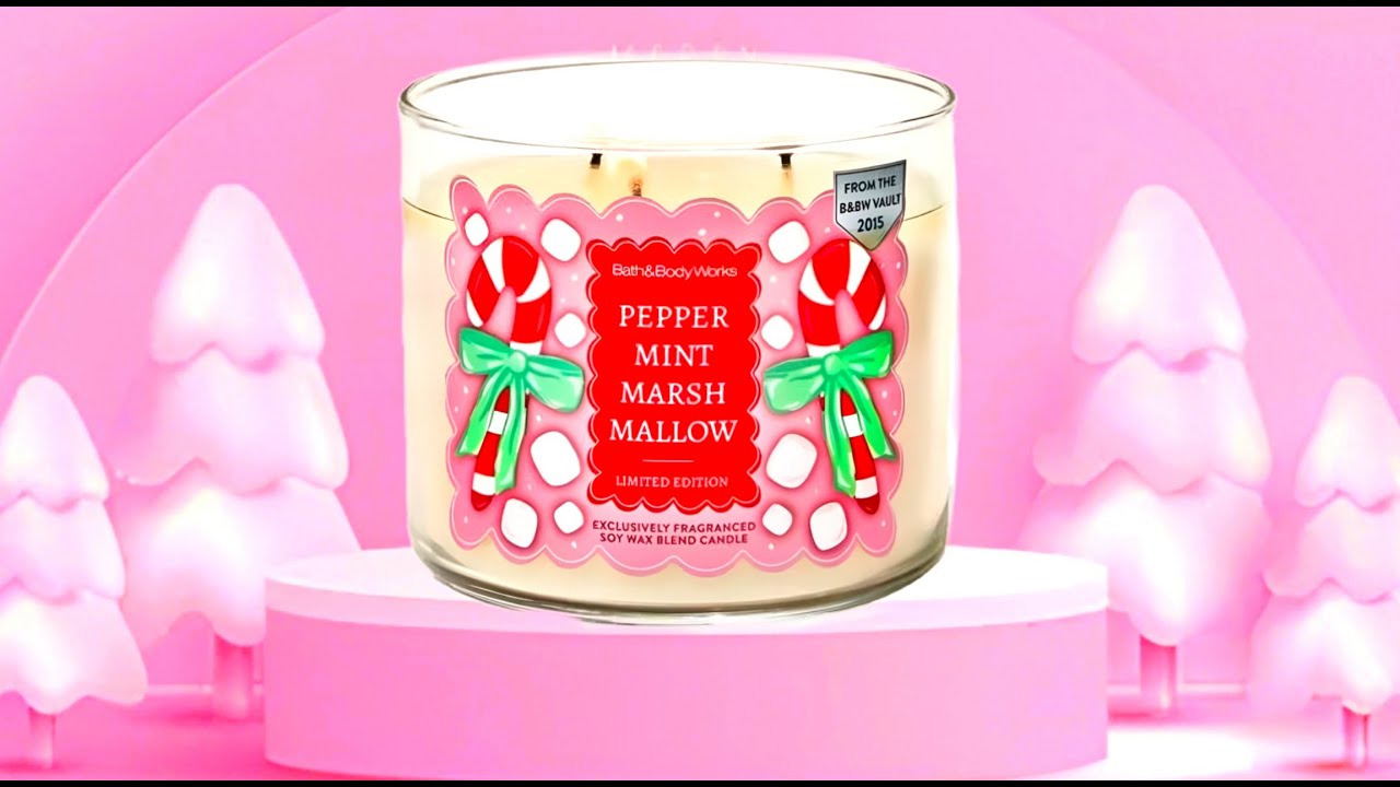 Обзор свечи Bath & Body Works: 🎁 Мята и зефир 🎁 (Мой ПОСЛЕДНИЙ обзор в этом году)
