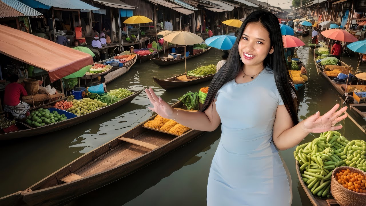 This Floating Market in Pattaya Surprised Us! 😂🌊 | Fun Day with My Thai Girlfriend