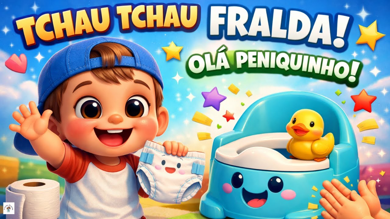 Tchau Tchau Fralda 👶🚽 Música do Peniquinho 🎶 Desfralde Infantil Divertido 👋🧷