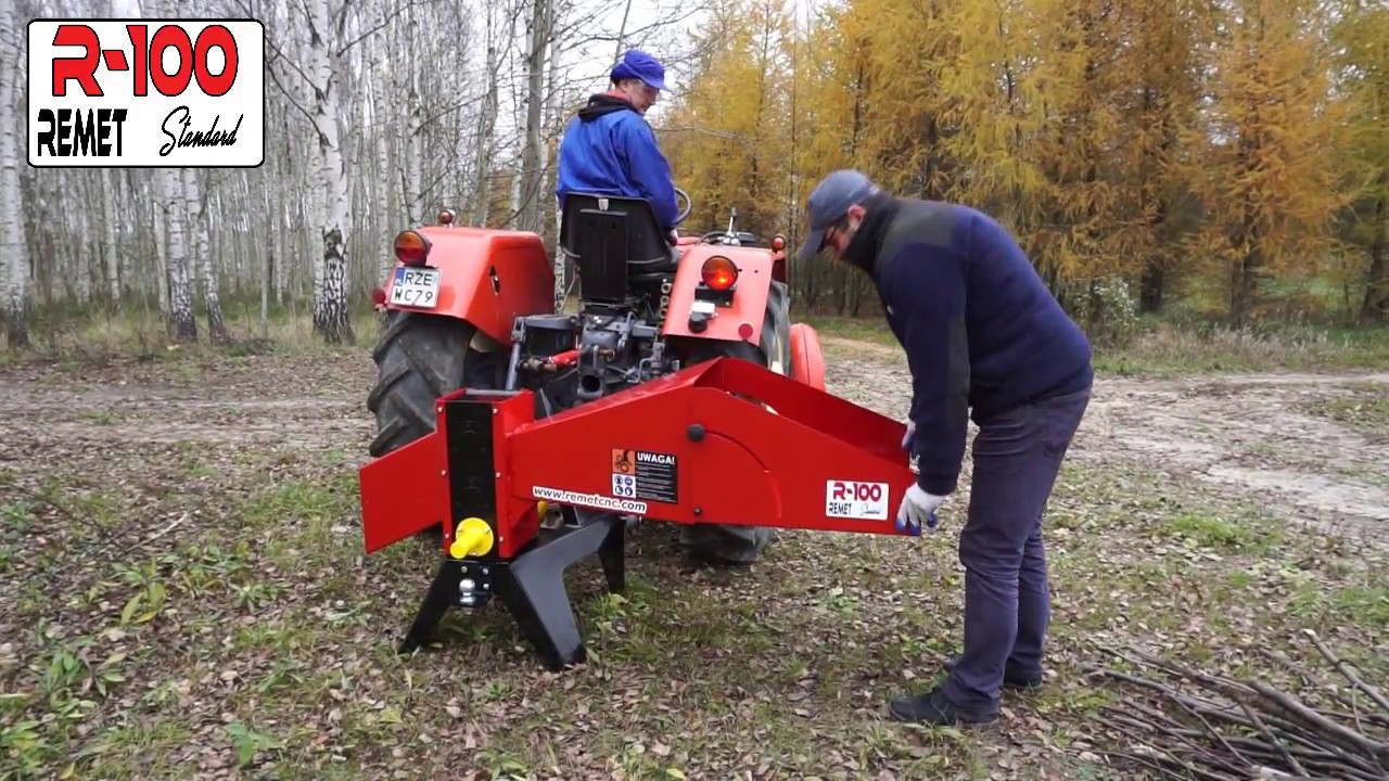 Rozdrabniacz walcowy R-100 model 2018 Holzhacker Wood chipper