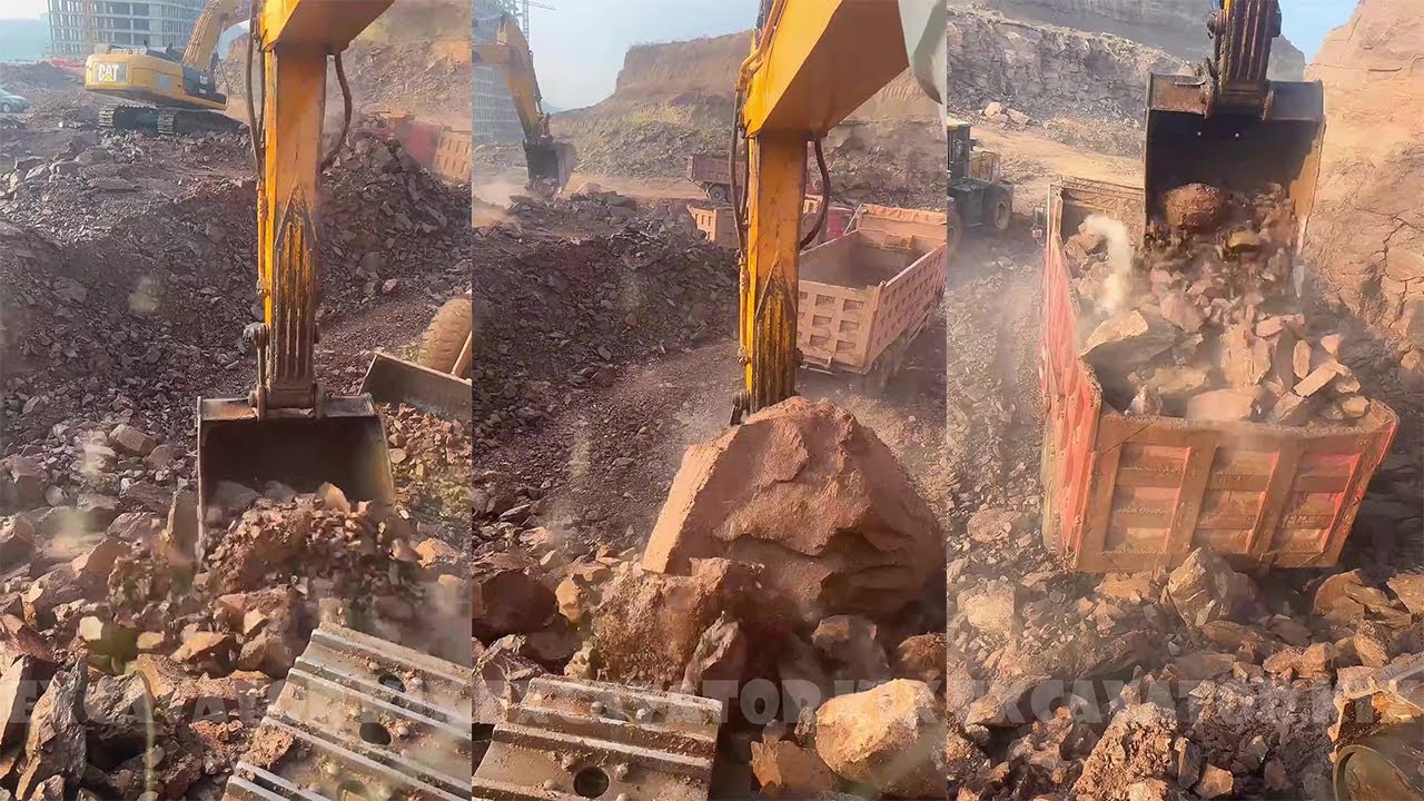 How To Excavators Load Soil Onto Trucks Professionally P763 #excavator #truck #soil