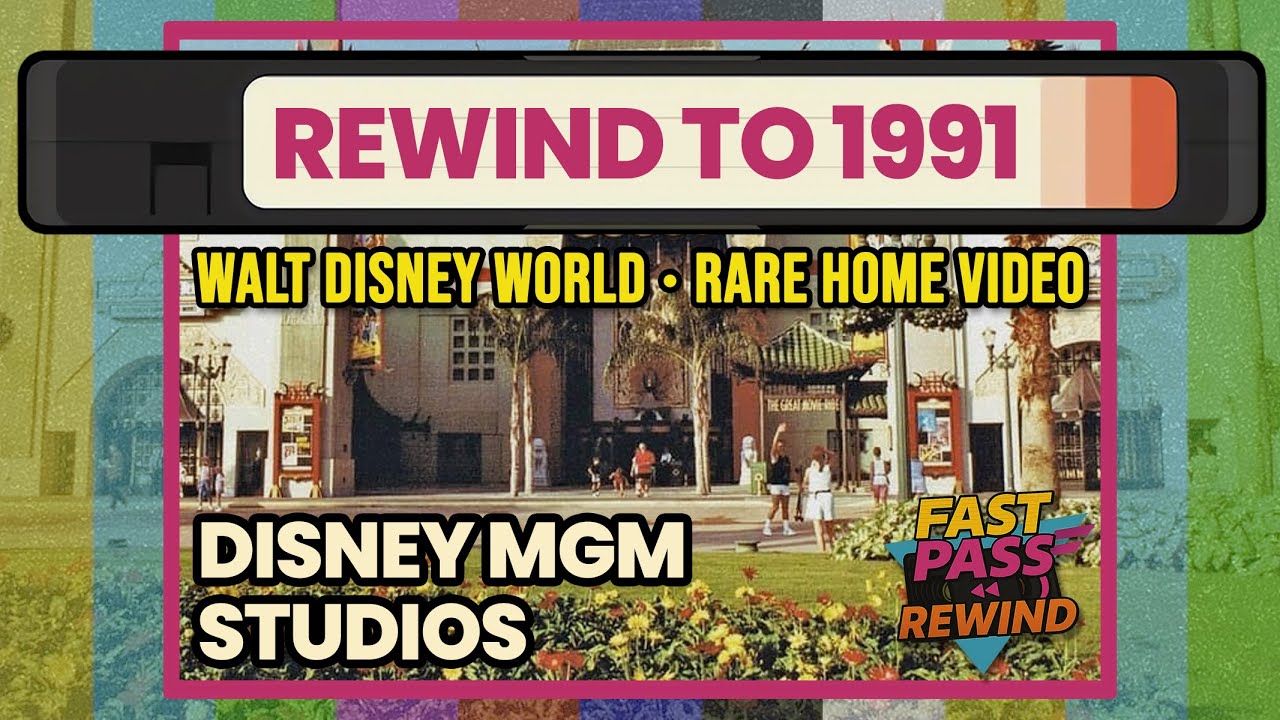1991 Disney MGM Studios - Full Day at the Park - Rare Vintage Home Video