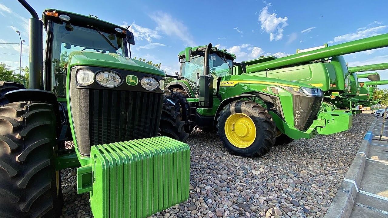 Visitando la agencia JohnDeere / al fin conozco el  8R . (Maquinaria del Humaya)