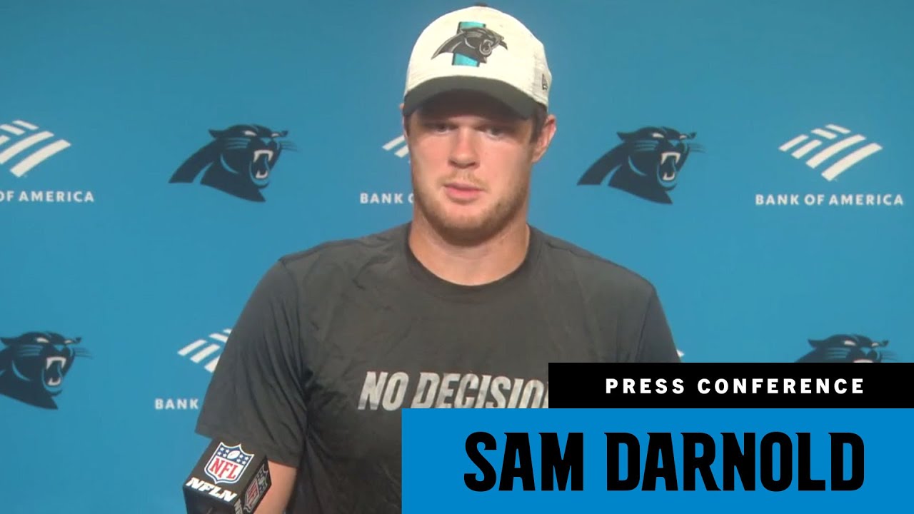 Sam Darnold talks about his first game action in Carolina