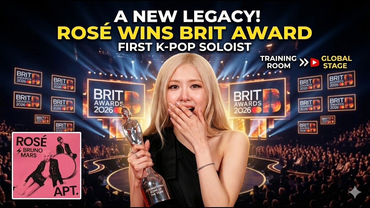 BREAKING: Rosé Wins BRIT Awards 2026 With APT – First K-Pop Solo Victory