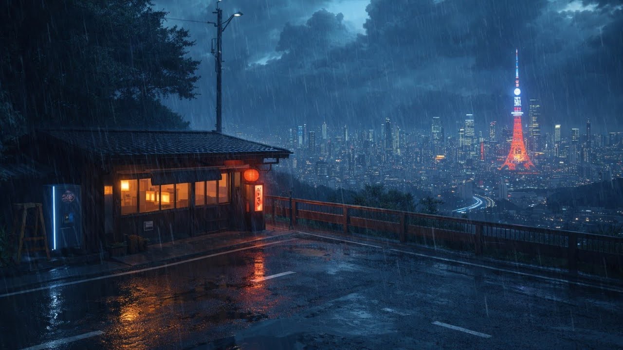 90s Rainy Night Lofi Radio🌧️ Lofi Hip Hop Japan