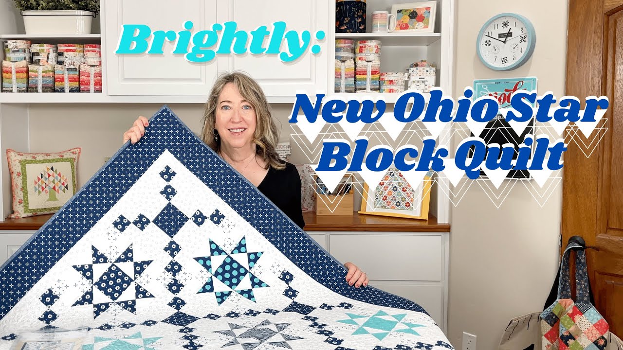 Brightly: New Ohio Star Block Quilt Pattern